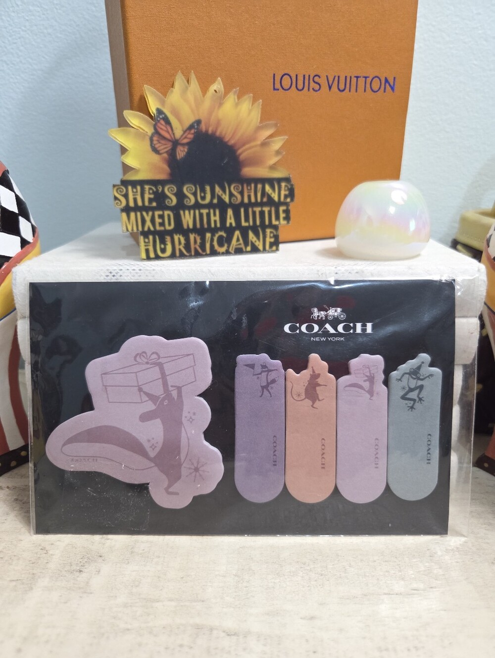 COACH VIP Gift Whimsical Animal Page Flags & Sticky Notes Set, Rare, NEW
